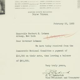 Letter: 1933 February 23