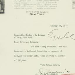 Letter: 1933 January 23