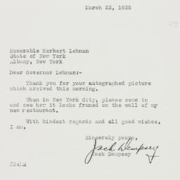 Letter: 1935 March 23