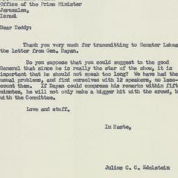 Letter: 1958 March 5