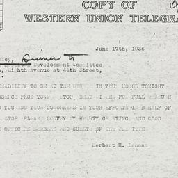 Letter: 1936 June 17