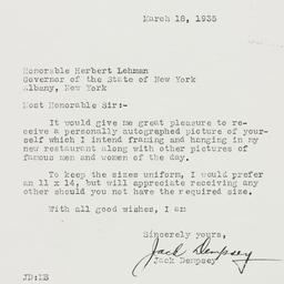 Letter: 1935 March 18