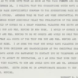 Telegram: 1962 December 12