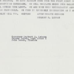 Telegram: 1962 November 20