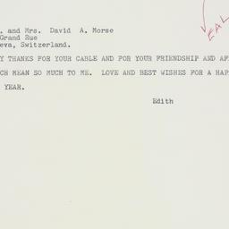 Telegram: 1963 December 31
