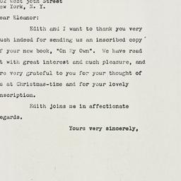 Letter: 1958 December 15