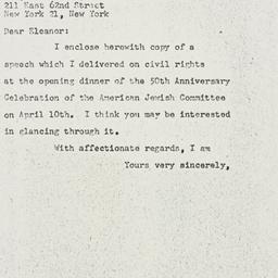 Letter: 1957 April 16