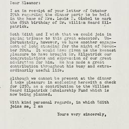 Letter: 1956 November 2