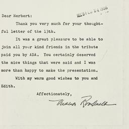 Letter: 1956 February 21