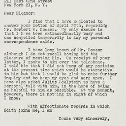Letter: 1956 May 5
