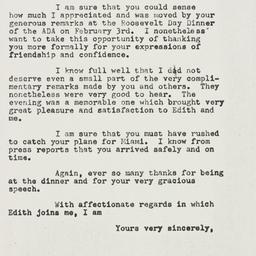Letter: 1956 February 13
