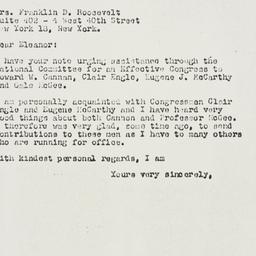 Letter: 1958 October 23