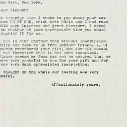 Letter: 1959 January 5