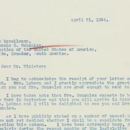Letter: 1936 April 21