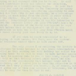 Letter: 1933 July 1