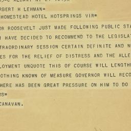 Telegram: 1931 August 31