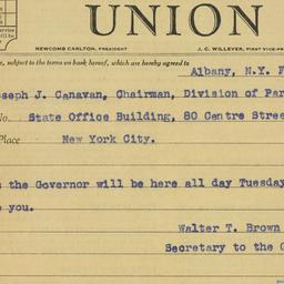 Telegram: 1939 February 27