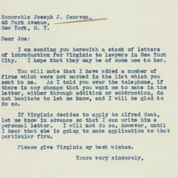 Letter: 1937 November 10