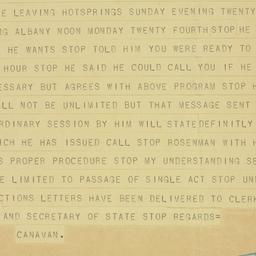 Telegram: 1931 August 15
