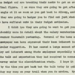 Memorandum: 1931 November 17