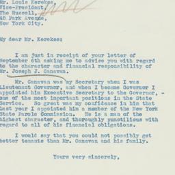 Letter: 1935 September 9