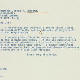 Letter: 1937 November 27