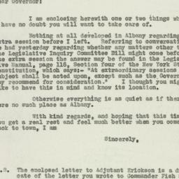 Memorandum: 1931 August 11