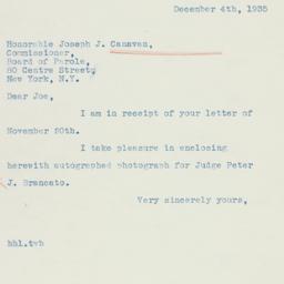 Letter: 1935 December 4