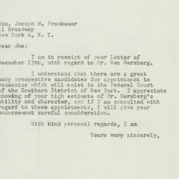 Letter: 1951 December 18