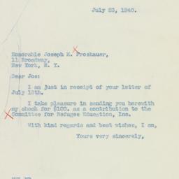 Letter: 1940 July 23