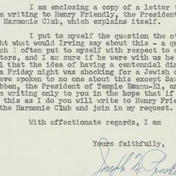 Letter: 1952 July 14