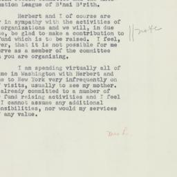 Letter: 1951 January 26