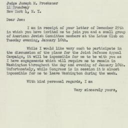 Letter: 1951 January 8