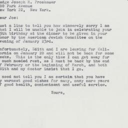 Letter: 1963 January 14