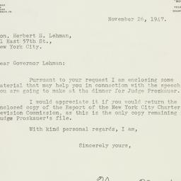 Letter: 1947 November 26