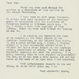 Letter: 1958 May 20