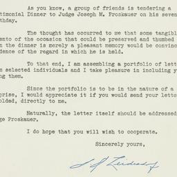 Letter: 1947 November 20