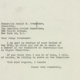 Letter: 1948 May 29