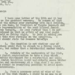 Letter: 1952 July 14