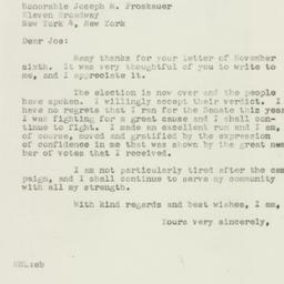 Letter: 1946 November 7