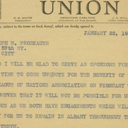 Telegram: 1942 January 22
