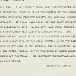 Telegram: 1957 October 25