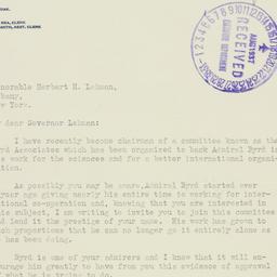 Letter: 1937 August 16