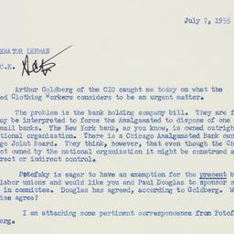 Memorandum: 1955 July 7