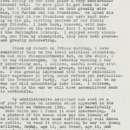 Letter: 1959 February 23