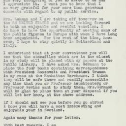 Letter: 1957 May 31