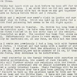 Letter: 1957 July 4