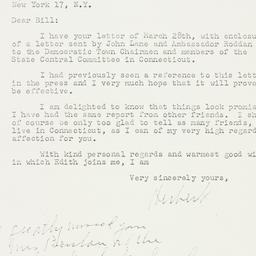 Letter: 1958 April 1