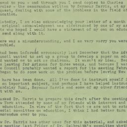 Letter: 1958 January 23