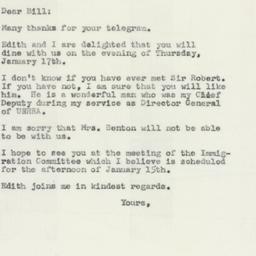 Letter: 1957 January 9
